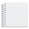 Universal 5 in. x 3 in. Wirebound Narrow Rule Memo Book - Red Cover (12/Pack)